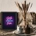 Posterizer 1 pcs-Girls just wanna have fun- vintage neon girly wall sign-Kitchen & Bar Art-Inspirational Women's Art - Art for Cafe, Restaurant, C...