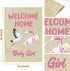 WATINC Welcome Home Baby Girl Garden Flag Burlap Baby Shower Girl Special Delivery Newborn Double Sided House Flag Holiday Farmhouse Decorations S...