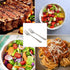 Cornucopia Brands Serving Fork (2 Pack) Set of Two (2)- Elegant Top of the Line Serving Forks, Buffet & Banquet Style Serving Forks, 9" Stainless ...