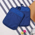 100% Cotton with Silicone Kitchen Everyday Basic Pot Holder Heat Resistant Coaster Potholder Oven Mitts with Pocket for Cooking and Baking Set of ...