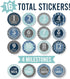 Hadley Designs 16 Monthly Baby Milestone Stickers Boy-Blue Baby Monthly Milestone Stickers for Baby Boy...