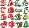 Christmas Cookie cutters Set 16 Pieces, Holiday Cookie Cutters with Comfort Grip, Stainless Steel Baking Cutters Christmas Shapes for Xmas, Ginger...