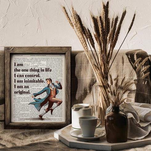Posterizer 1 pcs-Hamilton musical quotes-I am inimitable-Quotes and Poems-Motivational & Inspirational Art-Gift for Music Fans-Gift for Art Lovers...