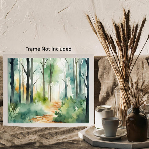 Posterizer 1 pcs- beautiful jungle trees scenary landscape 10-Landscape & Nature Art-Floral Botanical Art- Decor for Home & Office- unframed wall ...