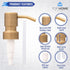 Stainless Steel Soap and Lotion Dispenser Pumps, Replacement for Your Bottles (Bronze, 2 Pack)...