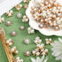 160 Pieces Pearl Rhinestone Buttons Faux Pearl Embellishments Flat Back Rhinestone Buttons for DIY Jewelry Making Wedding Decor Clothes Bag Shoes ...