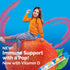 Emergen-C Kidz Immune Plus Crystals, On-The-Go Immune Support Supplement with Vitamin C, Vitamin D, B Vitamins, Zinc and Manganese, Tropical Punch...