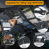 Car Ceiling Cargo Net with 3 Pockets,31.5"x21.6" Reduce Sagging Car Storage Mesh Organizer,Double Layer Roof Mesh Camping Overlanding Gear Must Ha...