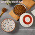 Nonslip Cat Bowls — Ceramic Cat Bowl Whisker Friendly Shallow Cat Food Dish Cute Flat Cat Bowl Wide Small Cat Feeding Bowls, 3PCS, Anti Whisker Fa...