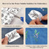 Tekalobr 50Pcs Water Soluble Sewing Stabilizers Embroidery Patterns Stick and Stitch Embroidery Paper Wash Away Stabilizers for Embroidery with Fl...