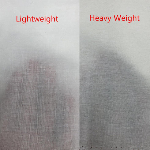 PLANTIONAL Woven Cotton Iron-On Fusible Interfacing: 44 inch X 2 Yards White Lightweight 100% Cotton Single-Sided Interfacing for t-shirt Blouses ...