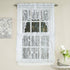 Sweet Home Collection 5 Pc Kitchen Curtain Set, Swag, Valance, Songbird White, 24" Tier Pair...