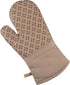 Sticky Toffee Oven Mitt and Pot Holder Set of 3 – Tan Kitchen Hot Pads and Mitts with Non-Slip Silicone Grip, 100% Cotton Shell, Oeko-Tex Cotton...
