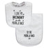 Hudson Baby Unisex Baby Cotton Terry Bib and Burp Cloth Set, Mom Dad Moon And Back, One Size...