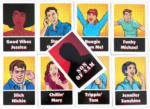Regal Games - Son of Sam - Murder Mystery Card Game - for Holidays, Game Nights, and Parties - 5”x 2” card size - 54 Count - Up to 26 Players, Age...