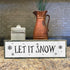 Christmas Wood Signs (Medium - Wood And Metal, Let It Snow - Christmas Sign)...