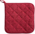 DII Basic Terry Collection Quilted 100% Cotton, Potholder, Barn Red, 3 Piece...
