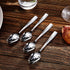 KEAWELL Premium 4-Piece Louis Hammered Spoons Set, 18/10 Stainless Steel, Set of 4, Fine Spoon Set with Squared Edge, Dishwasher Safe (6.4" Teaspo...