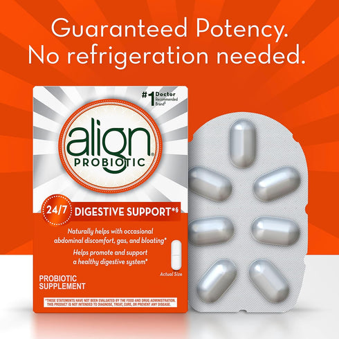 Align Probiotic, Probiotics for Women and Men, Daily Probiotic Supplement for Digestive Health*, #1 Recommended Probiotic by Doctors and Gastroent...