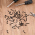 150pcs Hanging Small Screw Hooks, 1/2” L-Shaped Copper-Plated Right-Angle Hook for Jewelries Crafts Keys Caps Plants String Lights Wreaths(Black)...