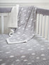 American Baby Company Heavenly Soft Chenille Fitted Crib Sheet 28" x 52", Warm and Cozy Neutral Chenille Sheet, Gray 3D Cloud, for Boys and Girls,...