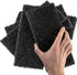 Heavy Duty XL Black Scouring Pad 5 Pack. 10 x 4.5in Large Multipurpose Nylon Scrubbing Sponges. Clean Bathrooms, Kitchens, Counters and Floors to ...