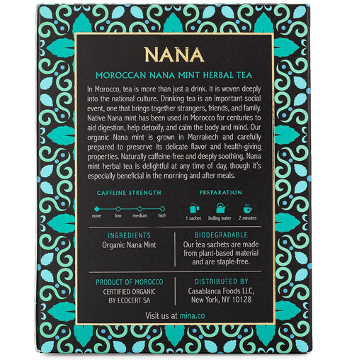 MINA Organic Moroccan Nana Mint Herbal Tea, 15 CT...
