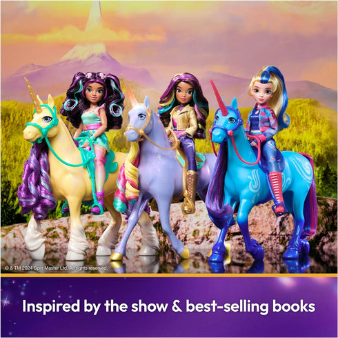 Unicorn Academy, Sophia Doll with Rainbow-Streaked Hair, 6 Fashion Accessories & Hair Styling Tool, 9.5”, Dolls & Unicorn Toys for Girls Ages 4 an...
