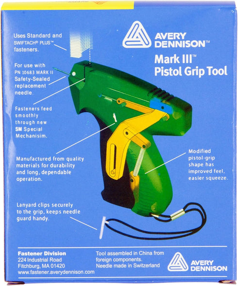 Swiftach Mark III Pistol Grip Tagging Tool – Mark III 10651 Tagging Gun for Retail Tagging of Fabrics and Other Materials...