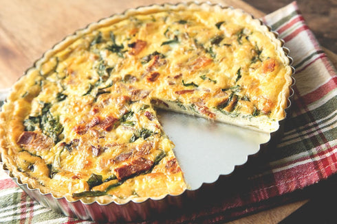 Fox Run Round Tartlet/Quiche Pan with Removable Bottom, Tin-Plated Steel, 9.5-Inch...