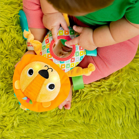 Bright Starts Huggin’ Lights Musical Light Up Toy for Stroller and On-The-Go - Lion - Unisex, Newborn +...