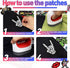 Meneng Embroidered Patches Iron-on Appliques: 30pcs Assorted Cool Punk Embroidery Sew-on Patch for Jackets Clothing...