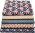 iNee Fat Quarters Fabric Bundles, Precut Cotton Fabric for Sewing Quilting, 18 x 22 inches, Harbor Blue...