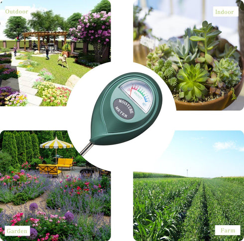Soil Moisture Sensor Meter Water Monitor, Hygrometer for Gardening, Farming,Plants, No Batteries Required, 2 Pack...