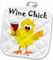 3D Rose Cool Funny Chick with Chicken Holding Red Wine Glass Pot Holder, 8 x 8...