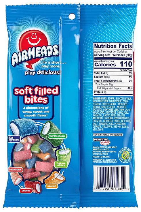 AirHeads Soft Filled Bites, Party, 6 Ounce (Packaging may vary)...