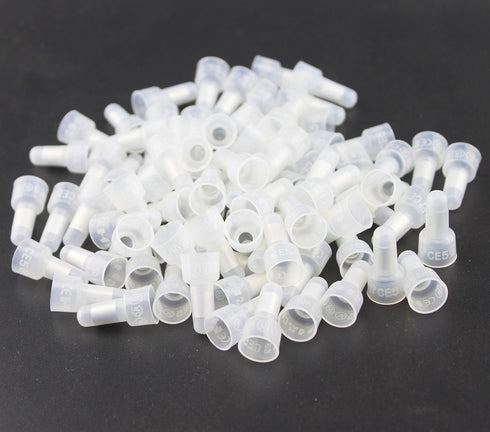 Rextin 1000pcs Transparent CE5 Protective Closed End Wire Crimp Connector Cap (1000pcs)...