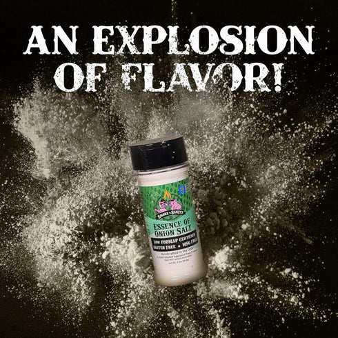 Smoke n Sanity Essence of Onion Salt - Certified Low FODMAP - Contains No Garlic - Low FODMAP Seasonings. Certified Gluten Free - Certified Kosher...