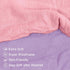 Pro Goleem Muslin Changing Pad Cover for Girls, Soft Breathable Fitted Cotton Diaper Changing Table Pad Sheets, 2 Pack (Pink?Purple)...
