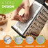Spring Chef Professional Cheese Grater - Stainless Steel, XL Size, 4 Sides - Perfect Box Grater for Parmesan Cheese, Vegetables, Ginger - Dishwash...