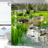 70x70 in Garden Landscape Shower Curtain Spring Summer Nature Plants Multicolour Flower Greenery Country Landscape Rustic Flower Bathroom Decor Po...