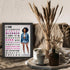 Posterizer 1 pcs-Ethnic African American Women-Positive Quote-Afro-American Art Collection-Inspirational Women's Art-decor for Girls, Teens Bedroo...
