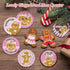 YLOLUL 8 PCS Christmas Diamond Art Coasters Gingerbread Man Diamond Art Coasters Kits with Holder Christmas DIY Coasters for Beginners, Adults, Ki...