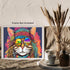 Posterizer 1 pcs- psychedelic funky hippie colorful cat 1-Abstract & Modern Art-Fantasy & Fiction Art- Living Room Bedroom Decor- unframed wall ar...