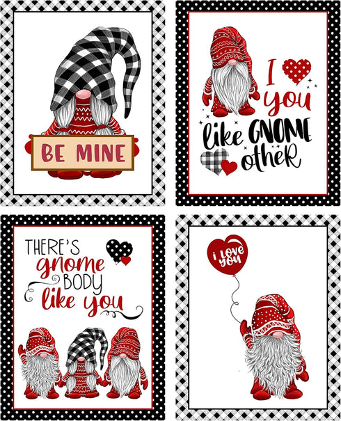 Valentine's Day Art Print Wall Art Sets (Gnome Set)...