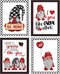 Valentine's Day Art Print Wall Art Sets (Gnome Set)...