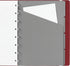 Filofax Contemporary Collection, Refillable Notebook, A5 Size, 112 Ruled, Repositionable Pages, 56 Sheets, Burgundy (B115121U)...