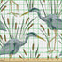 Lunarable Swamp Fabric by The Yard, Blue Grey Heron Birds and Bulrush Water Foliage Growth Wilderness Tropical Lands, Decorative Fabric for Uphols...