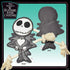 Disney for Pets Nightmare Before Christmas 10" Jack Skellington Flattie | Jack Skellington Flat Dog Toy | Nightmare Before Christmas Movie Toys fo...