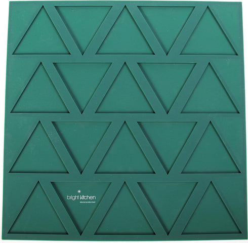 Dehydrator Triangle Chip Mold Shape Silicone Sheet Mat for Excalibur Dehydrating 14" x 14" Raw Tortilla Cracker Cookie Drying Bright Kitchen Brand...